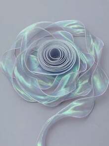 لفتان من شريط الأورجانزا ذو ذيل السمكة الأيريديسنت بعرض 4 سم، مادة رقيقة وأثيرية، شريط تغليف الزهور والهدايا والملابس والأغطية الرأس والفيونكات، شريط الزفاف، شريط الورد اليدوي DIY، شريط ديكور صندوق الكعكة والزهور، شريط سيارة الزفاف القماشية الحمراء، تغليف الهدايا، صنع الفيونكات، ديكور حفلات الزفاف والأعياد