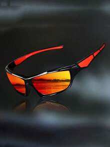 1 件时尚经典环绕式时尚眼镜，男女通用，适合旅行、驾驶、海滩、派对、音乐节、音乐会，是理想的礼物 - 同款多色 - 查看 1