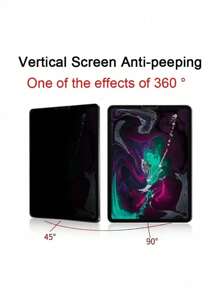 1pc - High Definition High Transparency, Anti-Scratch Anti-Drop, Full Screen Coverage, Strong Anti-Fingerprint, Sensitive Touch, Anti-Glare Tempered Glass Screen Protector, Privacy Protection Tempered Glass, Compatible With IPad Gift For Birthday, Family, Friends Anti-Spy, Pad Screen Protector, Pad Accessories