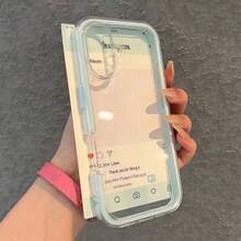 2-in-1 stoßfeste & sturzsichere minimalistische transparente einfarbige Rahmen Handyhülle kompatibel mit iPhone 11, 12, 12 Pro, 12 Pro Max, 13, 14, 13 Pro Max, 14 Pro Max, 15 Pro, 15 Pro Max, 16, 16 Pro, 16 Plus, 16 Pro Max, 17, 17 Pro, 17 Air, 17 Pro Max