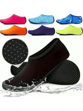 1 paar duikschoenen, yogasokken, vloersokken, snorkelsokken, strandsokken, anti-snij- en antislipsokken, snel drogende blotevoeten, huidvriendelijke schoenen, strandbenodigdheden, strandaccessoires, zwembadfloat