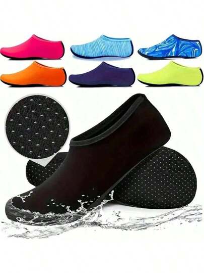 1 Coppia di Calzini da Immersione/Yoga/Spiaggia, Antitaglia, Antiscivolo, Asciugatura Rapida, Barefoot, Pelle Amichevole, Accessori da Spiaggia, Galleggiante da Piscina