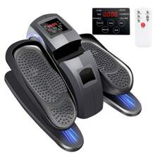 Elíptica portátil magnética para piernas, escaladora, mini elíptica para uso doméstico, para personas mayores, color rojo, gris y negro.
