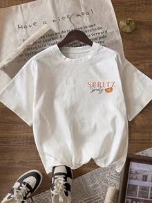 Aperol Spritz 始终是答案复古美学 T 恤，女士休闲圆领短袖 T 恤