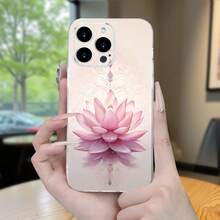 Creatividad a la moda y patrón de loto minimalista personalizado, estilo fresco de verano, fundas de teléfono de alta calidad, transparentes y populares para hombres y mujeres, diseño a prueba de golpes y anticaídas, resistentes a la suciedad y duraderas, adecuadas para modelos de , incluyendo  17/17 Pro/17 Pro Max/17 Air/ 16/16 Pro/16 Pro Max/16 Plus/ 15/15 Pro Max/15 Pro/15 Plus/ 14/14 Pro/14 Plus/14 Pro Max/ 13/13 Pro/13 Pro Max/12/12 Pro/12 Pro Max/11/11 Pro/11 Pro Max/XR/X/XS/XS Max. Es el regalo de cumpleaños perfecto para novias, novios, esposos, esposas, amigos o para uno mismo, innovador y a la moda, adecuado tanto para hombres como para mujeres.(Regalo de cumpleaños ideal, regalo de Año Nuevo, etc.) - Transparente 2456 - Ver 2