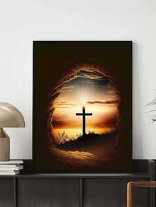 5D 全钻马赛克艺术 - 钻石画手工艺术套件、十字架画 DIY 手工礼品家居装饰