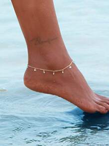 [Brillo lujoso] Tobillera de mujer de plata de ley 925 totalmente pavimentada con circonita cúbica, joyería para los pies con cadena de flecos de moda, versátil para uso diario, citas, fiestas y regalos de cumpleaños para novias