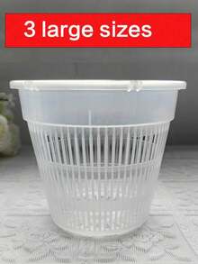 Hydroponic Planter, White Plastic Planting Cup, Reusable Seedling Starter Tray, Suitable For Orchids, Tomatoes, Peppers, Basil, Cilantro And Herbs - Durable And Convenient Growing Medium - Multicolor - View 15