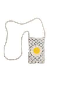 Korean Fashion Crossbody Bag, Mini Flower Decoration Straw Bag Wallet Shoulder Bag Mobile Phone Case Crossbody Bag Mobile Phone Bag, Clutch Mobile Phone Case Bag, Lightweight Modern Business Credit Card Id Card Cash Mobile Phone Wallet, Business Casual Teacher's Day Teacher Gift, Suitable For Work, Commuting, Travel, Holiday Vacation, Anniversary Birthday Valentine's Day Gift, Women's Gift