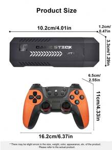 1 Set Of Home TV Game Console Can Be Connected To HD TV Wireless Controller For Two-Player Battle Built-In 40000 Classic Nostalgic Retro Game Arcade Joysticks 40 Simulators Such As PS1/GBA/FC/NES Plug-And-Play Game Box Family Party Interactive Game Stick No Need For Network Games Can Be Archived
