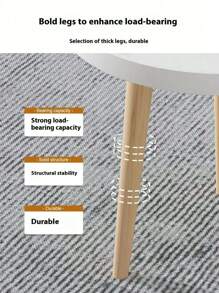 Simple Coffee Table Solid Wood Sofa Edge Table ,Sofa Side Small Round Table,Stable Side End Table For Living Room Bedroom Office Home Furnishing Decoration