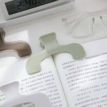 1pc Plain Simple Document Folder, Student File Folder, Bill Folder, Convenient For Storage, School Stationery, Office Supplies, Bookmark, Reading Accessory, Back To School Use