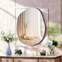 1Pc Asymmetrical Acrylic Mirror Wall Decor, Frameless Vanity Mirrors For Living Room Bedroom Home Office, Bathroom Wall Mirror, Stickers, Wall Decal, Vinyl Decal For Home Decorations, Spring Decoration Items Refresh Your Home, Rama Decoration Stickers Back To School Room Decor School Supplies