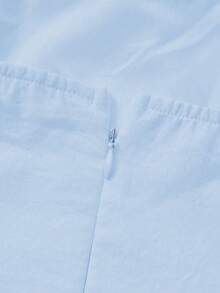 Glamful Floreya Solid Color Casual Elegant Asymmetric/Asymmetrical Dress, Suitable For Evening Dates, Holidays, Weddings, Birthdays, Formal Dinners, Homecoming Parties, Singles Parties - Blue - View 12