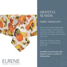 EstiloElrene Home Fashions Grateful Season - Mantel De Cosecha De OtoñO, 52 X 52 Pulgadas, CuadradoVersióN Mejorada - Servilletas (8) - Ver 2