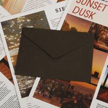 5 pièces Enveloppes de style vintage en toile de jute, enveloppes de cachets de cire d'invitation rétro - 1 pièce enveloppe + 1 pièce sceau de cire, retour à l'école
