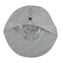 GRUPO CARNAVALLIA Sombrero Cazador Capa Solapa Ala Ancha Protección Solar - Gris Claro - Ver 10