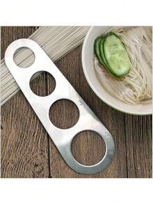 1 件不锈钢意大利面食分量测量工具，厨房烹饪意大利面/面条数量控制测量装置，4 孔意大利面测量器