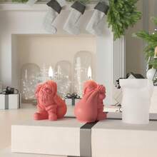 1pc Santa Claus Candle Silicone Mold DIY Gypsum Resin Mold, Suitable For Holiday Decorations And Gifts