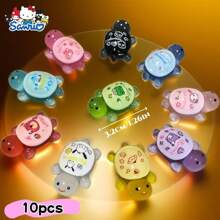 Sanrio 1pc Sanrio Series Glow-In-The-Dark Giant Turtle - Cute Character-Themed Decorations With Detachable Shell, Absorbs Sunlight To Glow, Perfect For Collectors!