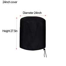 1 Pc Round Grill Cover, Suitable For 22in, 24in, 27in, 28in Weber Charcoal Kettle And Round Furniture/Appliance Covers, Non-Electric