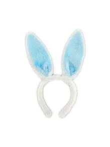 D EXCEED 1 buc bandă de păr din pluș cu urechi de iepuraș - bandă de păr moale pentru costum de Paște, Halloween, cosplay, petreceri și dans