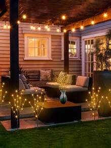 1pcs 20 LED Tree Branch Lights, Indoor Holiday Party Decoration Lighting, Fairy Lights With Tree Branch Design (Batteries Not Included) For Classroom, Office Home, Wedding Decoration Lights Perfect Gift For Birthdays, Holiday Gifts, And Parties. Suitable For Daily Wear And Holiday Celebrations, Suitable For All Seasons, And Is An Ideal Choice For Holiday Accessories.