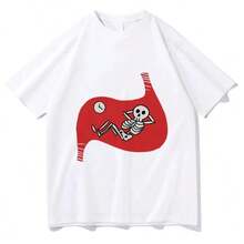 BREATHABLE SUMMER Comfortable Summer Sweatshirt Delicious In Dungeon Meshi Laios Touden TShirts Falin's Death MenWomen Clothing UniSexs Cotton Graphic T-Shirts 62411 - 白色 - 查看 1