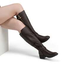 Women's Knee High Riding Boots - Brown - View 3