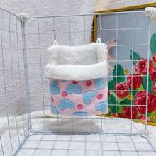 Single Selling, Soft And Comfortable, Breathable And Sturdy, Metal Hook Hanging Design, Exquisite Workmanship, Healing Color, Elegant Pet Sleeping Bag And Hanging Nest, Suitable For Use In Pet Cages, Suitable For Small Pets Such As Golden Bears, Hamsters, Chipmunks, Sugar Gliders, Flying Squirrels, And Small Bird Pets