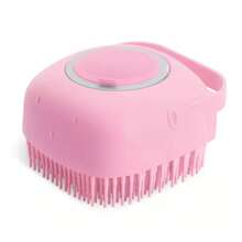 Pet Dog Cat Bath Brush 2-In-1 Pet SPA Massage Comb Soft Silicone Pet Shower Hair Grooming Cmob Dog Cleaning Tool Pet Supplies