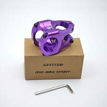 1 Stück Fahrrad Vorbau für Berg- & DH-MTB & Offroadfahrräder - Aluminium Legierung CNC gefertigt, leicht, hochwertig, haltbar, farbig, pink, lila, schwarz, 31,8*28,6*35mm, perfekt für Trail-Touren & Downhill-Abenteuer, eloxierte Oberfläche