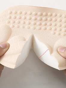 1双加厚4cm内衣罩杯小胸垫可拆洗聚拢胸垫插入式增大胸垫内衣文胸配件 - 杏色 - 查看 4