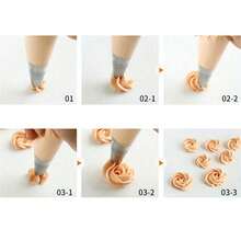 4pcs/Set Large Cake Decorating Tips, Korean Cookie Piping Nozzles, Puff Cupcake Icing Piping Tools, Cake Decor Frosting Nozzles, Baking Accessories For Home, Cafe, Bakery - Multicolor - View 7