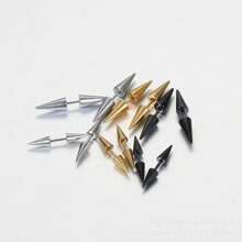 2 pièces Boucles d'oreilles à longues pointes pour piercing hélix, bijoux de corps punk pour oreilles