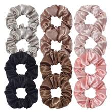 Women's Simple Solid Color Fabric Headband, Suitable For Daily Ponytail Holder, Elegant And Simple Fashion Hair Accessories, Suitable For Daily Use (Random Style) Back To School