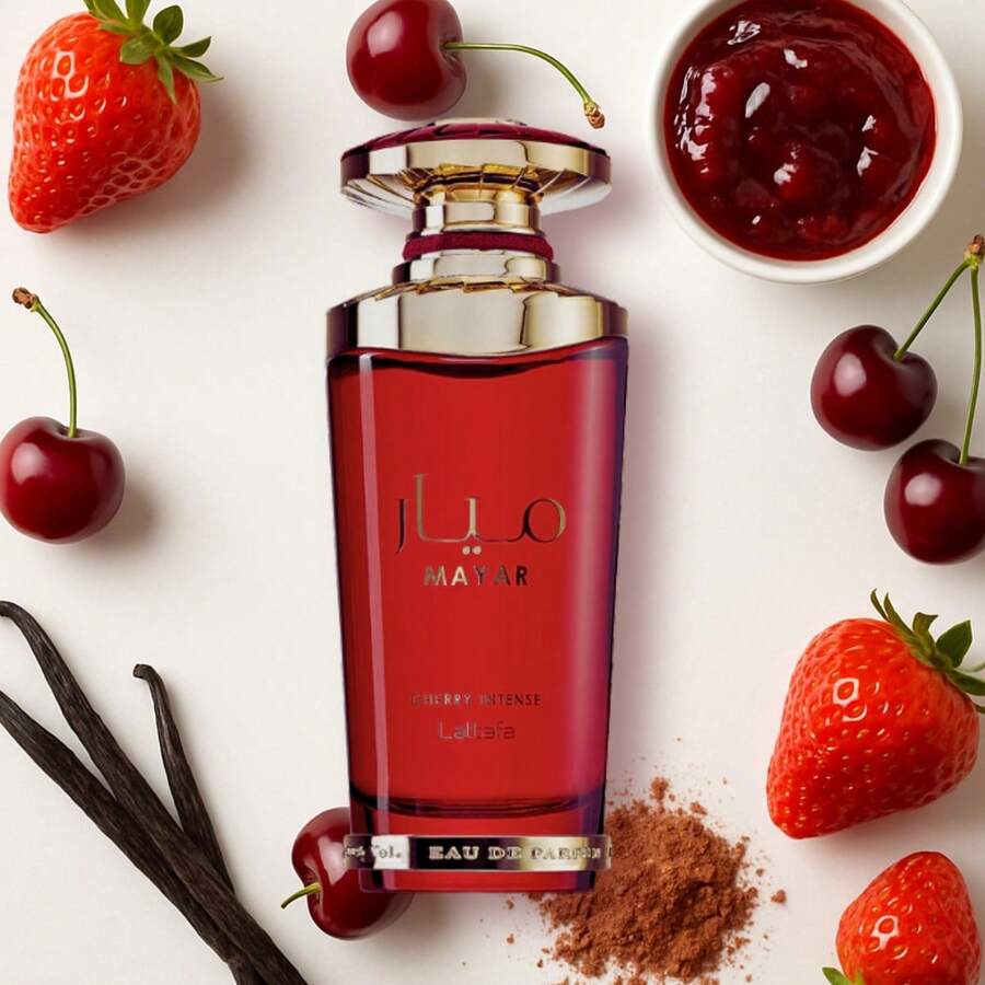 Lattafa Mayar Cherry Intense 100ml Unisex Eau De Parfum - Floral and Fruity Gourmet - View 1