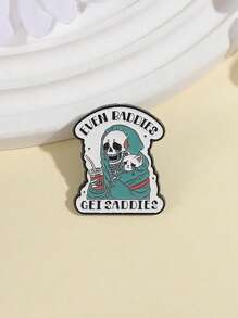 1pc I'm Fine Funny Quotation Lapel Pins Badges On Backpack Metal Enamel Pin Brooches For Fashion Jewelry Accessories Gifts