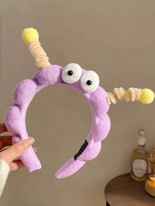 1pc Funny Cartoon Twist Headband, Autumn/Winter Headpiece, Hair Band, Energetic Girl Cute Big Eyes, Women's Cartoon Facial Mask Headband, Women Hair Accessories. Face Mask Headband, Women's Accessories, Hair Decorations, Perfect Gift For Female Friends, Matching Outfits. ,Hair Hoop Hairband For Women Head Accessories - Multicolor - View 8