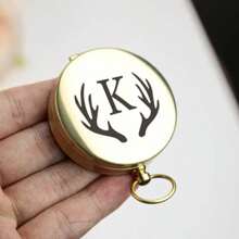 Custom Glow In The Dark Compass, Directional Guide Personalized Gift, Vintage Brass Compass Engraved, For Boyfriend Anniversary, Long Distance Gift, Valentine's Day Gift, Personalized Engraved Brass Compass | Custom Work Compass Gift, For Friend Or Them | Anniversary Birthday Wedding Gift
