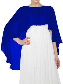 Women Ladies Soft Wedding Capes Wedding Jacket Wraps Chiffon Shrug Bridal Bolero Long Shawl And Wraps Evening Wedding Cover Up