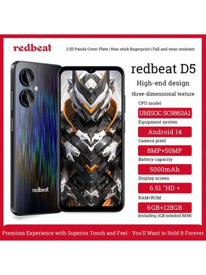 redbeat D5 3GB RAM 128GB スマートフォン redbeat D5 3GB RAM 128GB スマートフォン