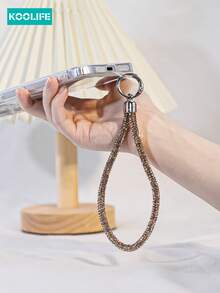 Koolife 1 件水晶蝴蝶水钻手机饰品，串珠吊坠装饰，适用于手机/手腕/耳机，送给母亲、家人、朋友、生日、节日的礼物，手机壳配件