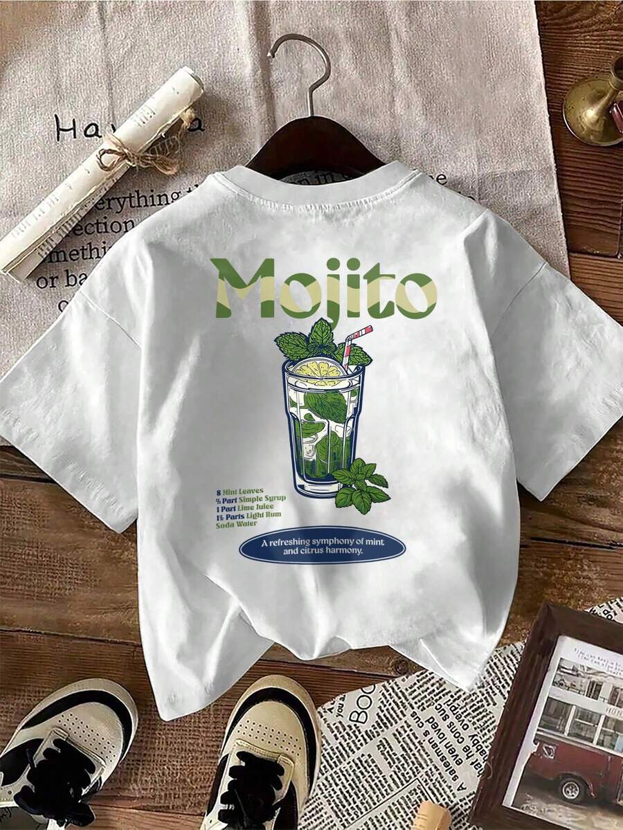 YUNCHIC - Men's Regular Fit Printed T-Shirt, Spring/Summer - White - View 1