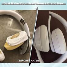 Replacement Ear Pads For Solo 2 & Solo 3 Wireless On-Ear Headphones, Ear Cushions, Headset Earpads, Ear Cups Cover With Soft Protein Leather