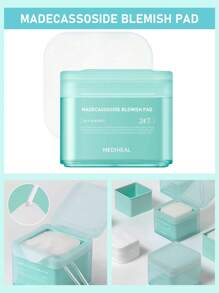 Mediheal 保湿化妆棉 舒缓、修复、补水、保湿、清洁、提亮 100 片 - 積雪草淨透棉片 - 查看 6