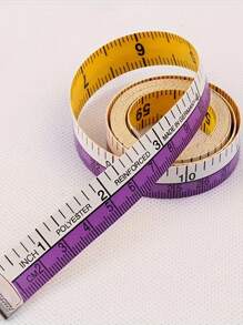1 pièce Ruban à mesurer souple, règle de couture flexible en canevas de 152 cm, double échelle métrique/impériale, outil de mesure corporelle, violet