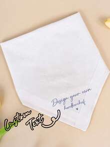 Personalized Custom Keep Your Together Handkerchief Wedding Day Father Mother Of The Bride Or Groom Parents Present Bridal Shower Bridesmaid Groomsmen Keepsake Gift, Reusable, Multi-Functional, Ornamental, Stylish, Exquisite - Multicolor - View 4