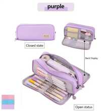 Grande astuccio portatutto con 3 scomparti, borsa portapenne per scuola, adolescenti, ragazzi, uomini e donne, per il rientro a scuola, forniture scolastiche, astuccio portapenne, borsa per la scuola