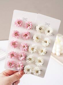 Set di 791 pezzi/20 pezzi/10 pezzi di accessori per capelli alla moda e semplici per ragazze, fermagli per capelli eleganti con fiori di perle, elastici per capelli durevoli, adatti come regalo e per uso quotidiano
